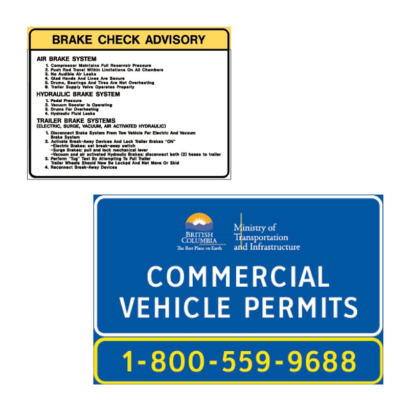 BC Signs - Section 3.0 - Commercial Vehicle Signs