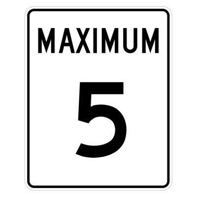 Maximum 5