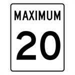 Maximum 20 Signs