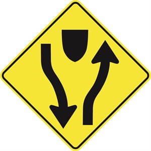 Divided Highway Begins (Symbol)