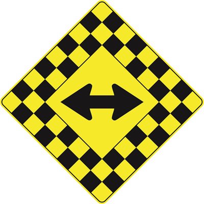 Checkerboard Double Arrow