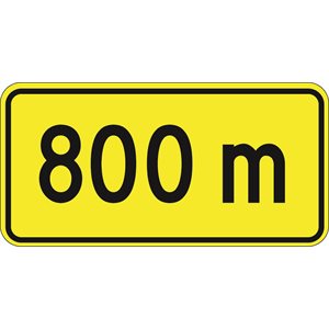 __m or __ km Distance To Warning Item