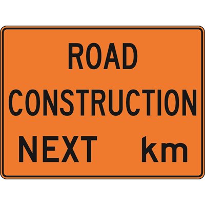 Road Construction Next __km.