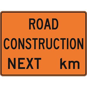 Road Construction Next __km.
