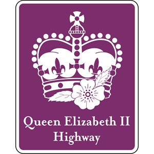 Queen Elizabeth II Highway White / Purple