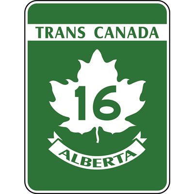 Trans-Canada Highway 1 White / Green