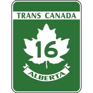 Trans-Canada Highway 16 White / Green