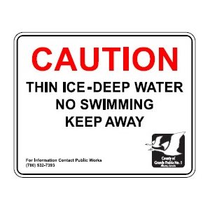 Caution Deep Water