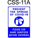 COVID-19 Safety Sign: 25cm x 35cm - Entry Notices and Regulations