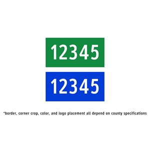 Rural Address Sign - 40 x 20cm