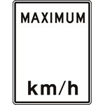 Maximum __ km / h