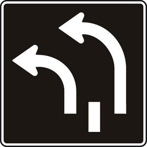 Two Lanes Turn Left