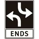 Two-Way Left Turn Lane c / w ENDS