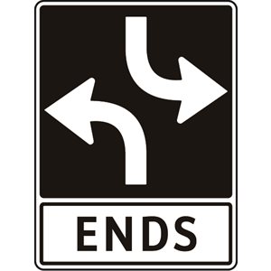 Two-Way Left Turn Lane c / w ENDS