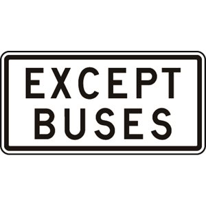 Except Buses Tab