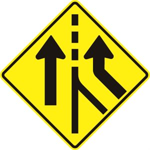 Lane Added Right Symbol