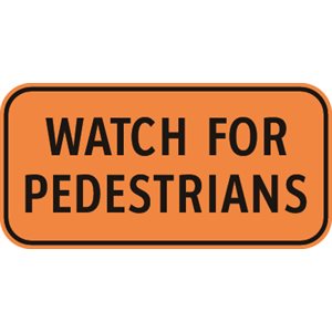 Watch For Pedestrians Tab