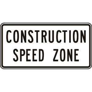 Construction Speed Zone