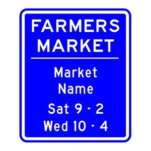 Farmers Market c / w Market Name, Days, And Hours