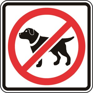 No Dogs Allowed Symbol