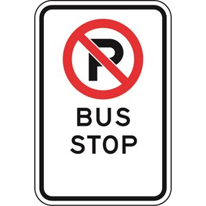 No Parking c / w Bus Stop And No Arrows