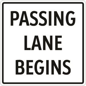 Passing Lane Begins