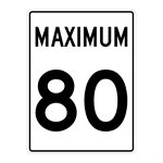 Maximum 80 Sign