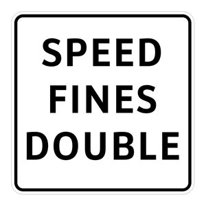 Speed Fines Double Black / White