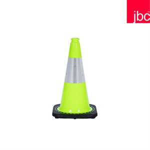 Cone - Lime - 18" with 3lb Base - 6" Collar