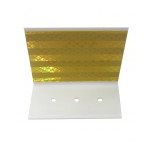 Flexible Barrier Mount Reflector - Double Sided - Yellow Diamond Grade - PCBM12