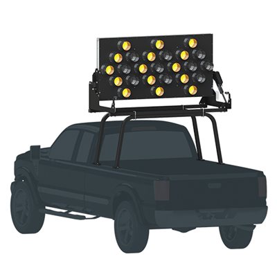 Ver-Mac Truck Mount Arrow Board - VM-367225 - 25 Light - 3' x 6'
