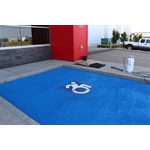 Optamark White on Blue Accessibility 40"x40" Kit 90mil (2 pcs per package)