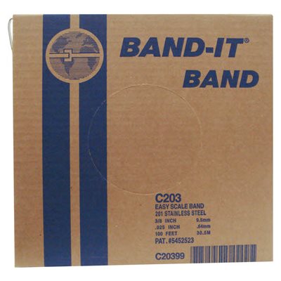 3 / 4" x 100ft 201 Stainless Steel Band Roll Bandit