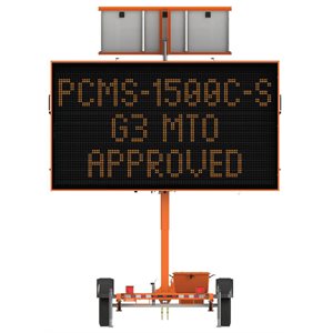 Ver-Mac Full-Matrix Trailer-Mounted Message Sign - PCMS-1500C-S G3 MTO