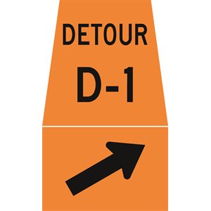 Detour Right - 45-Right