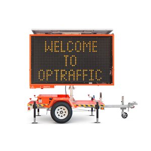 OPTRAFFIC VMS-300 Traffic Message Board - Mid-Size Trailer-Mounted Message Board
